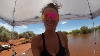 Naked fun with the Sparks. Fucking at a Utah State Park