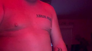 standing cumshot sideview