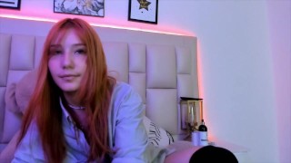 Sexy anime loving college girl enjoys showing off her hairy pussy on sex video calls with her fans