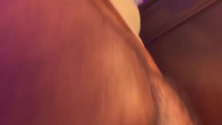 Huge load fucking a dildo