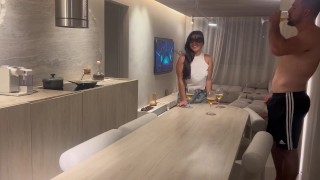 My sister fucked two men with big dicks after I left