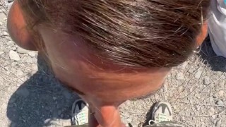 👅Sucking A Flacid COCK In The Public Place😏Till It Into Hard