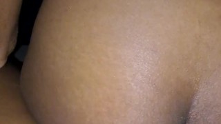 Skinny Ebony Teen Rides Phat Dick After Doggy