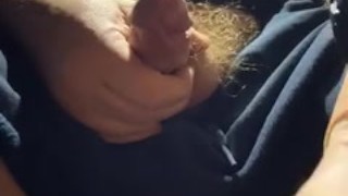 Cubby daddy shows his asshole and cums on your face