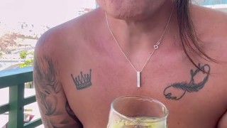 💦Pissing And DRINKING My Hot Piss, While I Smoke💨