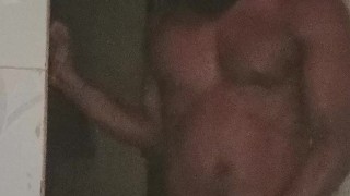 African Hung Masturbate Big Huge Cock and Cumshot