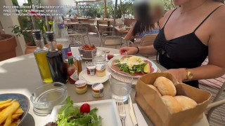 VLOG MONACO - I show off at the beach and get fucked in the public shower