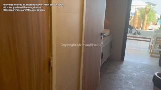 VLOG MONACO - I show off at the beach and get fucked in the public shower