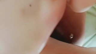 HANDJOB SHE CANT HANDLE BIG BROWN COCK