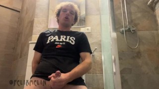 Young CUTE GUY Jerks OFF At CAMERA | CUTE DICK At Shower and BOY