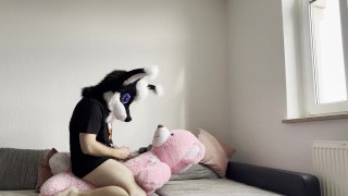 Furry Fursuit Coudle and Fuck Giant Plush Bear || Plushophilia Plushie || Therian