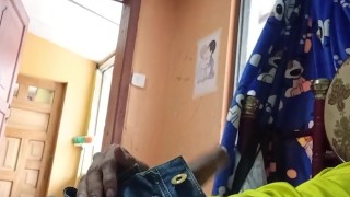 Latin male masturbating his cock very rich