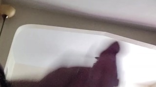 Stroking my cock (side profile)