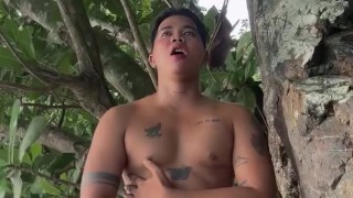Horny and Jerking Off Outdoors