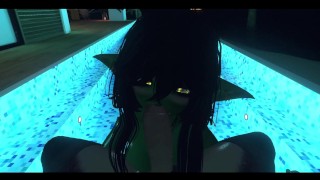 Goblin girl having fun with futa girl [reupload]