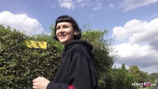 GERMAN SCOUT - Tall Skinny French Girl Delfine Dahlia Pickup and talk to Casting Fuck