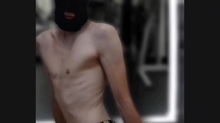 Sexy Fetishmodel goes gym Famouse German song