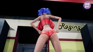 3DGSPOT - Big Titties Teen Gets DP By Two Footbal Players In The Locker Room! 3D CARTOON PORN!