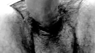 Black and white cum