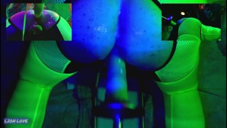 Glow In The Dark Mulitple Squirting Orgasms