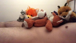 Teen Boy Cumming on his Plushies || Plushophilia Plushie
