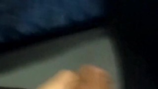 Shooting a load late at night on the empty bus