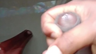 Amateur Dirty Guy Humping his own Hand while Moaning until Shaking Orgasm