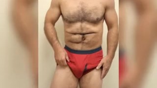 Hairy muscle bear flexing and muscle worship compilation