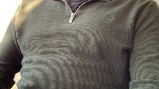 Rubbing one out by my kitchen. I need a hair cut.