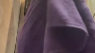 cumming after jerkking my big cock in the shower