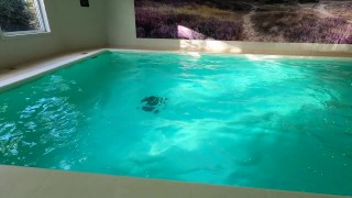 Lost my swimtrunks in a public pool (no cum)