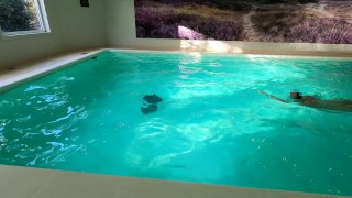 Lost my swimtrunks in a public pool (no cum)