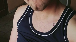 Jerking off with a little heart.