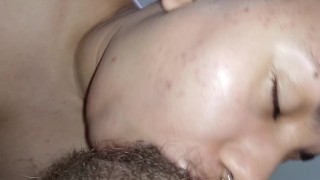 HOT AND WET BLOWJOB, BITCH LOVES TO FUCK UNTIL EAT A LOT OF CUM