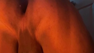 Fingering my Smooth Booty and Opening it with a Toy