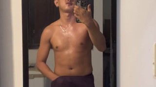 Jakol after mag workout | Tumalsik tamod ko haha