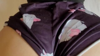 Big Ass Brunette is Bouncing on Dick with Her Short Shorts On