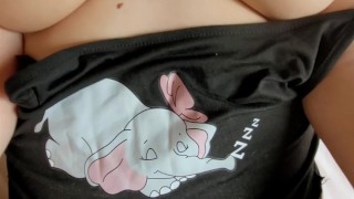 Big Natural Titties Stepsis is Giving Me Her Tight Wet Hole in Missionary