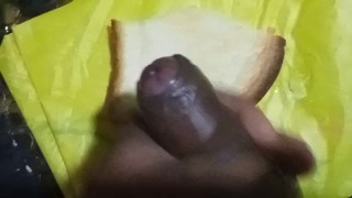 Gave cum for girlfriend's breakfast