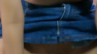 ノーパンノーブラ騎乗位セルフ焦らしオナニー