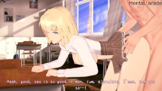 Amelia Watson Fucked in Class Hololive Hentai Uncensored