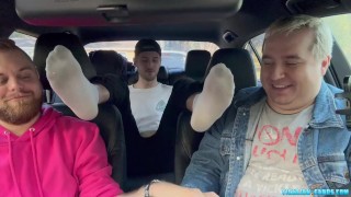 Dimitri Hops In For Some Foot Action With Matt And Ryder