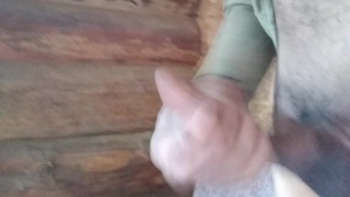 No one at home secret handjob.