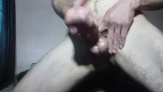 Shooting his big juicy cumshot!