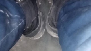 Cops Dirty boots tease (Subscribe faphouse)