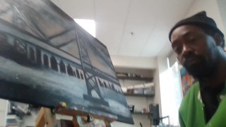 Museum piece in the making Pt1 this is on the wall with divinci, freda, picasso, van gogh etc
