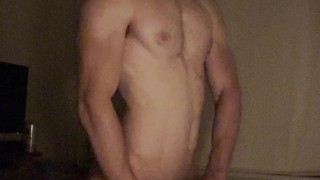 Horny swole guy humps pillow, want to be next