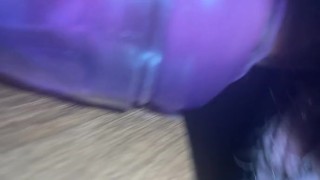 Filled my pocket pussy it leaks all over my cock