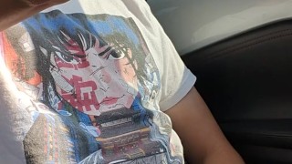 Jerking off while driving