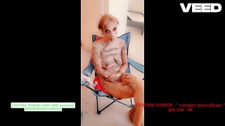 CUSTOM VIDEO cosplay vampire filter snap blow job fully naked